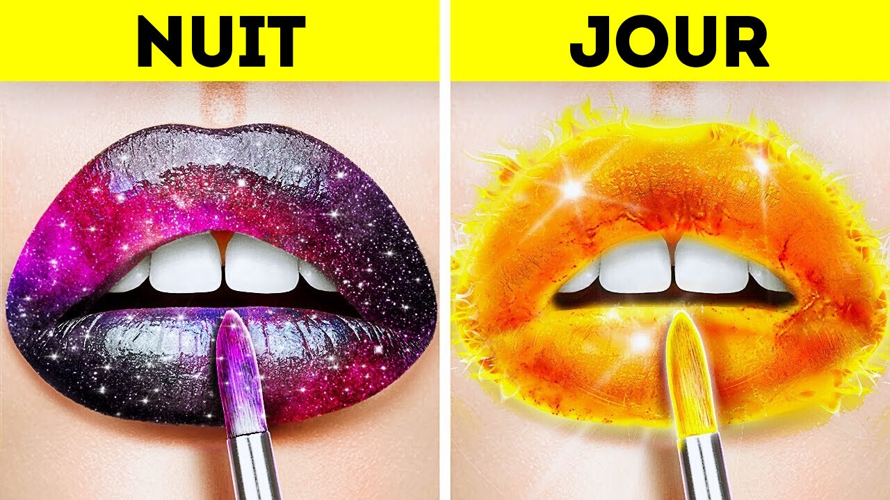 ASTUCES BEAUTÉ FROIDES VS CHAUDES || Cacher du maquillage ! Astuces alimentaires par 123 GO Like!