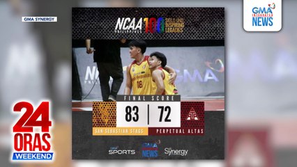 Resulta ng NCAA Season 100 men's basketball ngayong weekend | 24 Oras Weekend