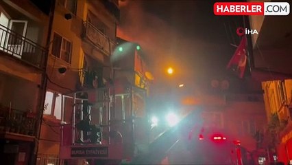 Osmangazi'de Yangın: Evcil Hayvanını Kurtaran Vatandaşın Cesareti