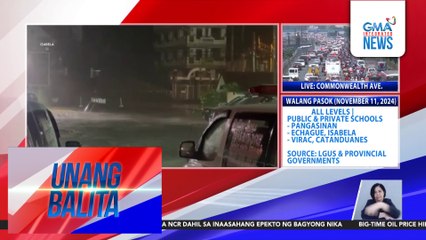 Ilang lugar sa Isabela, inulan dahil sa Bagyong Nika | Unang Balita