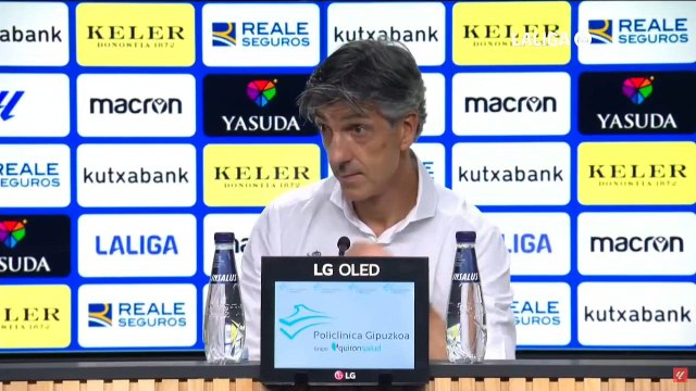 Imanol, rueda de prensa tras la Real Sociedad vs FC Barcelona