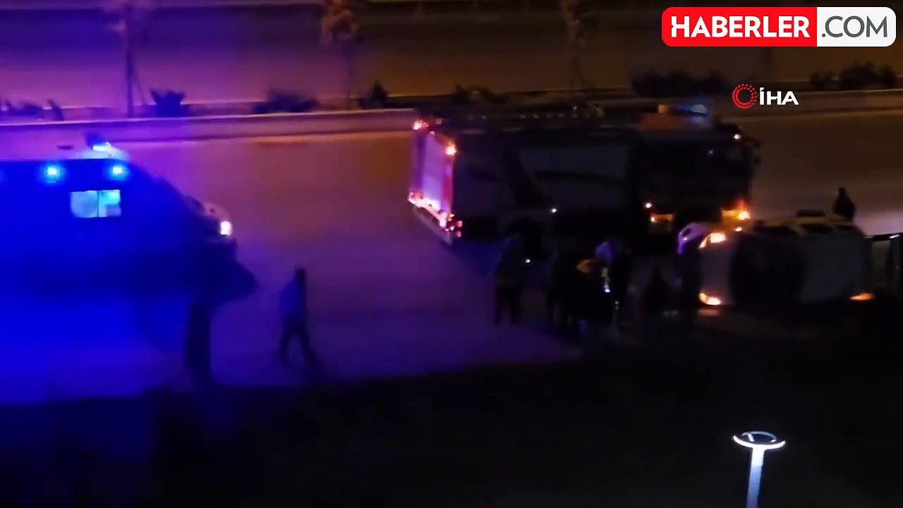 Başkentte otomobil hafif ticari araca çarptı: 3 yaralı