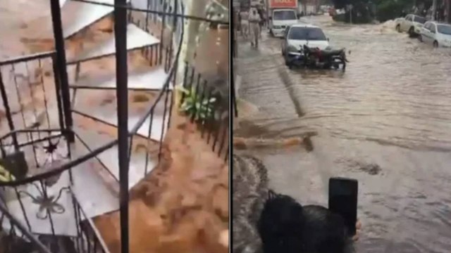 Grave emergencia en barrio de Medellín por rotura en un tubo madre: casas y vías quedaron inundadas