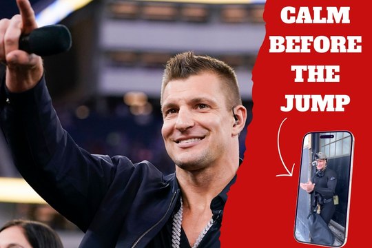 Rob Gronkowski’s extreme preparation to make a wild helicopter stunt that shocked NFL fans for Veteran's Day