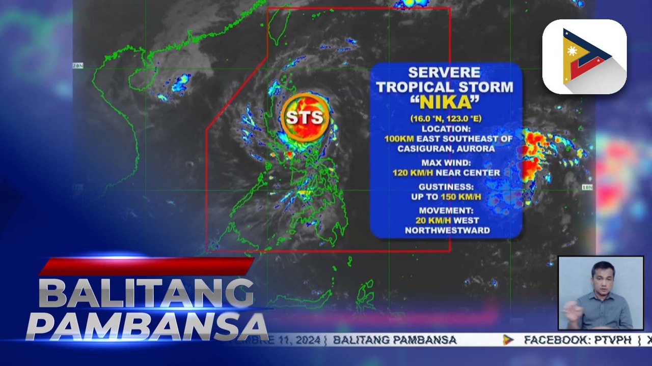 Bagyong #NikaPH, lumakas pa at isa nang typhoon