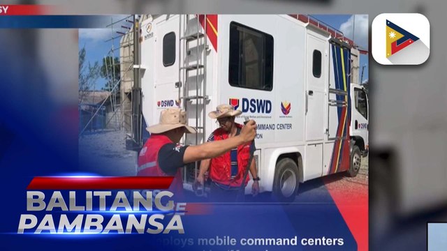 DSWD, nagtayo ng mobile command center sa mga lugar na nasalanta ng bagyo sa Cagayan at Cordillera