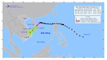 Bão số 7 giật cấp 10, di chuyển theo hướng Tây Nam, tốc độ khoảng 15km/h