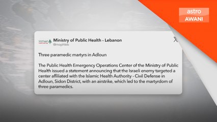 Insiden berulang, tiga lagi paramedik terbunuh di Lubnan
