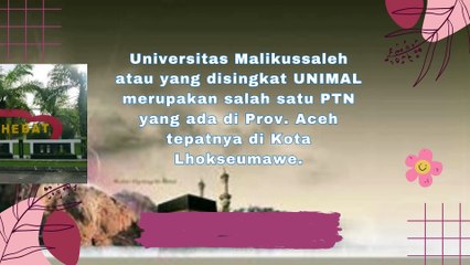 Passing Grade Program Studi Daya Tampung Peminat Keketatan  Universitas Malikussaleh Aceh 2024