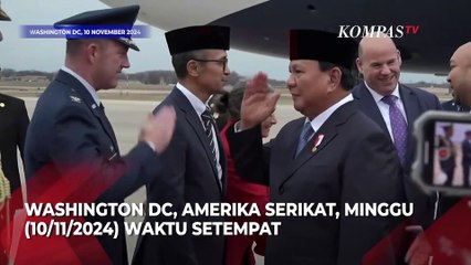Prabowo Disambut Meriah WNI Saat Tiba di Washington DC