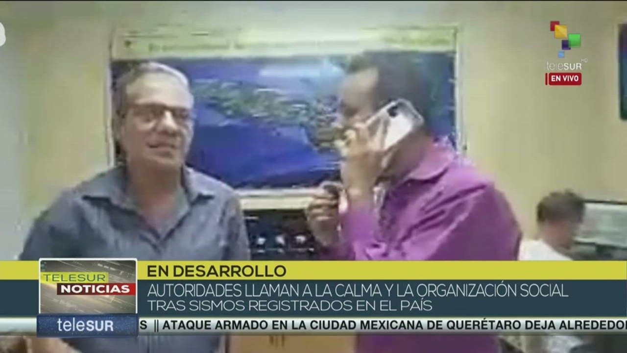 Autoridades llaman a la calma tras sismos regis...