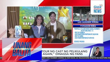 Huling mall tour ng cast ng pelikulang "Hello, Love, Again," dinagsa ng fans | Unang Balita