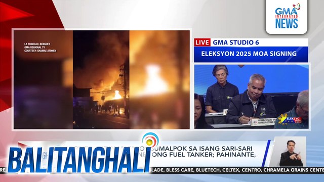Driver, patay matapos sumalpok sa isang sari-sari store ang minamanehong fuel tanker; pahinante, sugatan | Balitanghali