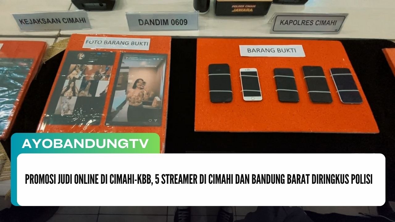 Promosi Judi Online di Cimahi-KBB, 5 Streamer di Cimahi dan Bandung Barat Diringkus Polisi