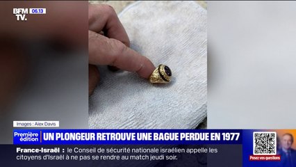 Un plongeur retrouve une bague perdue en 1977 et il réussit à retrouver son propriétaire