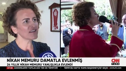 24 yıllık nikah memuru yanlışlıkla damatla evlendi | Video Haber