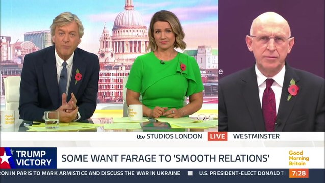 Defence secretary dismisses suggestion Farage could help government with Trump