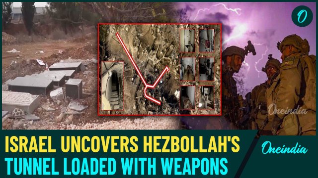 Shocking IDF Video from Lebanon: Israel Unveils Secret Hezbollah Tunnel Under Cemetery with Weapons