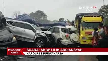 BREAKING NEWS! Kecelakaan Beruntun di Km 92 Tol Purbaleunyi, Polisi Ungkap Hal ini