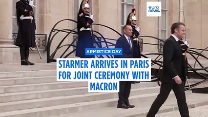 Armistice Day: Starmer and Macron celebrate Franco-British relations in Paris