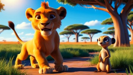 The Brave Lion Cub and Clever Meerkat Adventure | Kids Story Time.