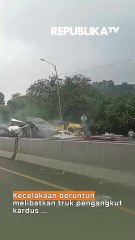 Tabrakan Beruntun di Ruas Tol Cipularang KM 92