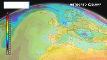 Nucleo di aria di estrazione polare marittima in discesa sull'Italia