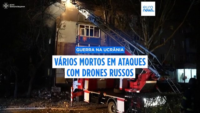 Rússia faz novos ataques mortíferos com drones na Ucrânia