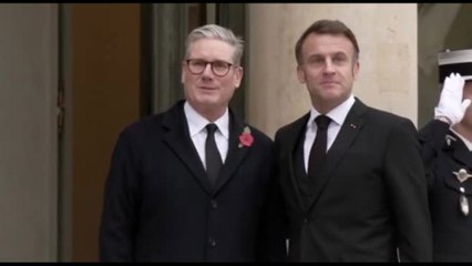 Starmer da Macron all'Eliseo prima della cerimonia per l'11 novembre