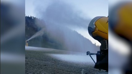 Con le temperature rigide entrano in fuzione i cannoni sparaneve sulle Dolomiti