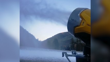 Temperature sotto zero: sulla Dolomiti cannoni sparaneve in azione