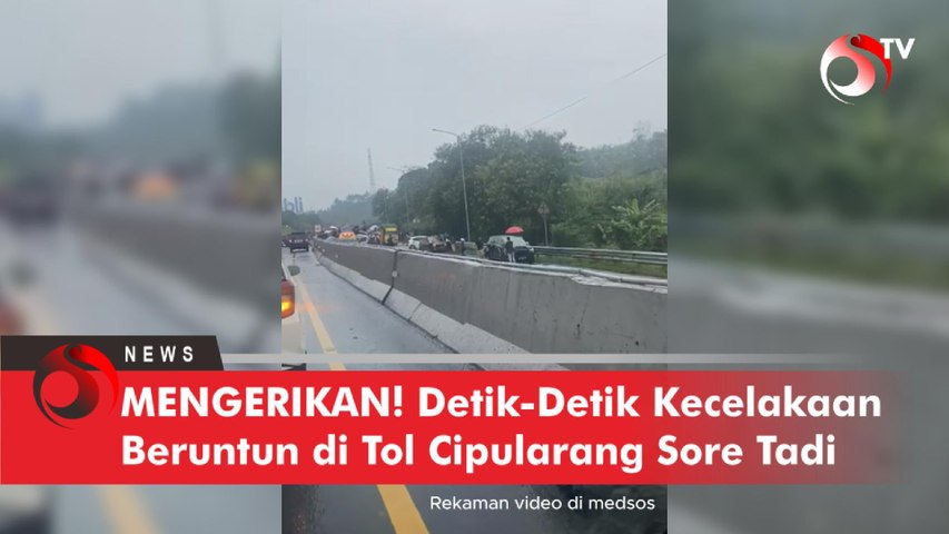 Kecelakaan Beruntun di Jalan Tol Cipularang Arah Jakarta Sore Tadi