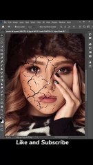 Crack effect in Photoshop #photoshoptutorial #photoshop #shorts