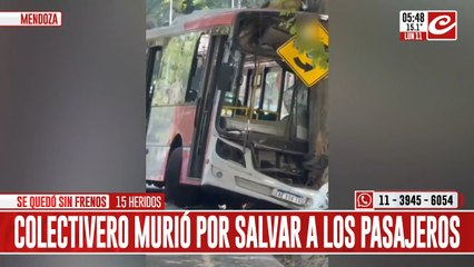 Chofer se quedó sin freno y murió por salvar la vida de los pasajeros