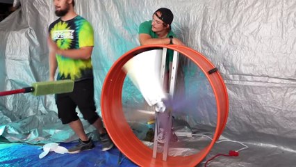 Unbreakable Cube VS Giant Fan