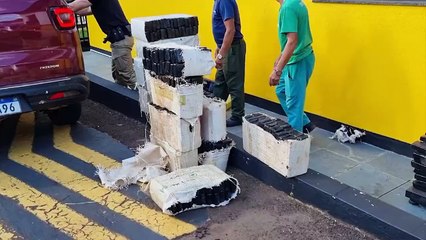 Polícia Rodoviária apreende 800kg de maconha em Cascavel