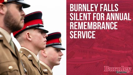 Burnley falls silent for annual Remembrance service