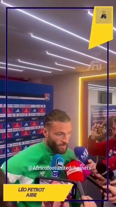 #France 🇫🇷 #Ligue1 : Le défenseur stéphanois 🟢⚪,Léo Pétrot ,il fallait être relâché et concentré mais malgré la défaite,j’ai vu des choses positives ⚽🔥🔥