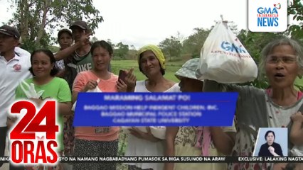 8,000 taong binagyo sa Cagayan, nakatanggap ng food packs mula GMAKF | 24 Oras