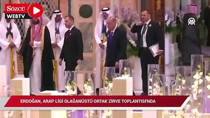 Erdoğan "Arap Ligi Olağanüstü Ortak Zirve Toplantısı"na geldi