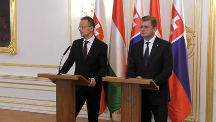 Vyhlásenie podpredsedu NR SR P. Žigu a min. zahr. vecí Maďarska P. Szijjártóa