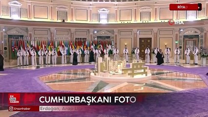 Cumhurbaşkanı Erdoğan, Arap Ligi Zirvesi’nde aile fotoğrafı çekimine katıldı