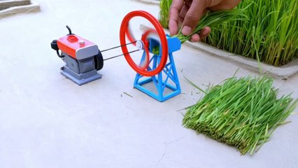 diy tractor chaff cutter machine science project