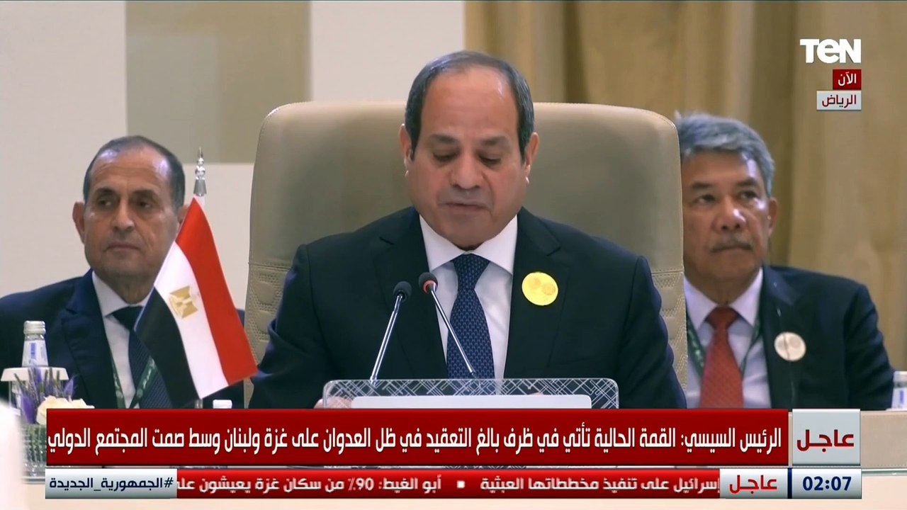 الرئيس السيسي: سنقف ضد كل مخططات تصفية القضية الفلسطينية وتهجير الفلسطينيين