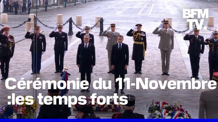 Tombe du Soldat inconnu, minute de silence, hymne...Les temps forts de la cérémonie du 11-Novembre en présence d'Emmanuel Macron et de Keir Starmer