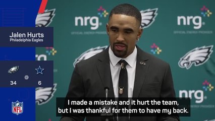 Hurts hailed for overcoming adversity in emphatic Eagles victory