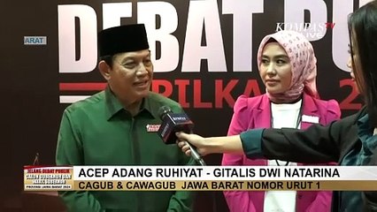 Acep Adang Ruhiyat-Gitalis Dwi Natarina Siap Hadapi Debat Perdana Pilgub Jabar 2024