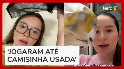 Jovem se revolta e denuncia ‘vizinhos porcos’ que jogam lixo na sacada de seu apartamento em SC