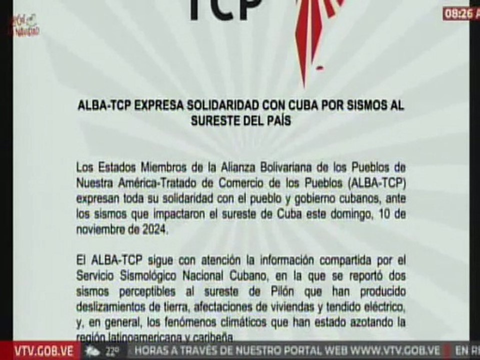 ALBA-TCP expresa solidaridad con Cuba ante los...