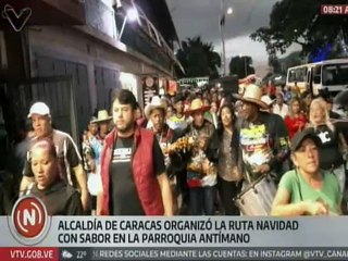 Ciudadanos disfrutaron de la "Ruta Navideña" con sabor a Navidad desde la parroquia Antímano